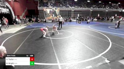 88 lbs Semifinal - Anson Taylor, Circle WC vs Bodee Bright, Sidney WC