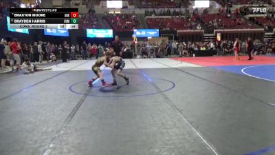 74 lbs Cons. Round 3 - Braxton Moore, Bearcats Wrestling Club Helena vs Brayden Harris, Miles City