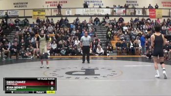 138 lbs 1st Place Match - Ryan Bennett, St. Edward vs Diego Chavez, Perrysburg