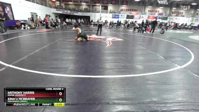 133 lbs Cons. Round 3 - Anthony Harris, Doane University vs Kina`u Mcbrayer, Providence (Mont.)