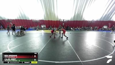 165 lbs Round 2 (16 Team) - Ben Weidman, Wisconsin Rapids vs Caleb Abbey, Weyauwega-Fremont