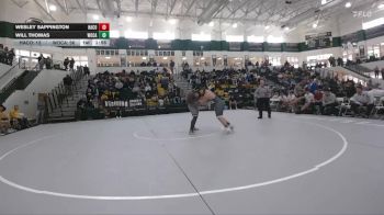 285 lbs Semis & 3rd Wb (16 Team) - Will Thomas, Woodland, Cartersville vs Wesley Sappington, Harris County