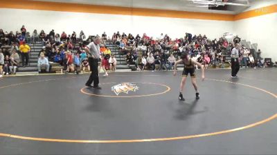 90 lbs Round 2 - Brennen Kloser, Marion Wolves vs Aram Banes, Hawkeye Wrestling Academy