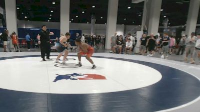130 kg Champ. Rd Of 32 - Kendrick Salcido, California vs Elijah Schunke, Heartland Wrestling Academy