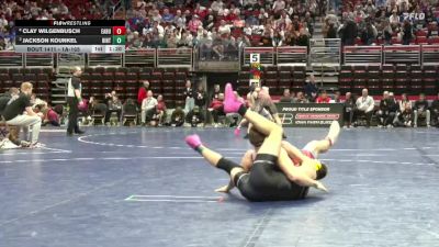 1A-165 lbs Quarterfinal - Jackson Kounkel, Hinton vs Clay Wilgenbusch, East Buchanan