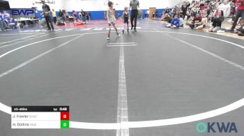 43-46 lbs Semifinal - Jaxyn Fowler, Deer Creek Wrestling Club vs Heith Dollins, Madill Takedown