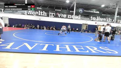 102 lbs Rr Rnd 5 - Will Simmons, Kraken Blue - HSCB vs Logan Bomgardner, Prestige Worldwide Red - HSCB
