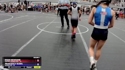 95 lbs Round 1 (8 Team) - Imani Newsome, Central Pennies Grit vs Francesca Gusfa, Validus WC