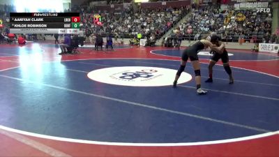 6A 135 lbs Quarterfinal - Aaniyah Clark, Little Rock Central High School vs Khloe Robinson, Bentonville