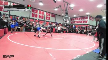 120 lbs Quarterfinal - Javion Lang, Okmulgee vs Xavier McCauley, Rogers High School Boys