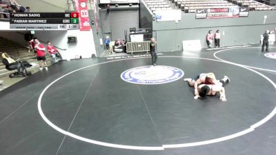 285 lbs Semis - Fabian Martinez, G-Style Wrestling Club vs Homan Sadiq, Iron Wrestling Club