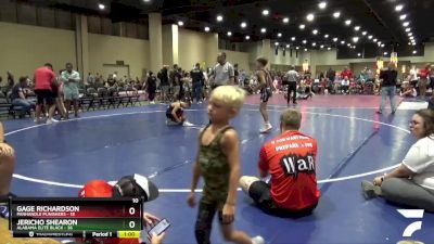 90 lbs Round 6 (8 Team) - Jericho Shearon, Alabama Elite Black vs Gage Richardson, Panhandle Punishers