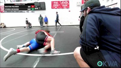 Rr Rnd 1 - Daxton Felkner, Smith Wrestling Academy vs Lyanna McGuinn, Midwest City Bombers Youth Wrestling Club