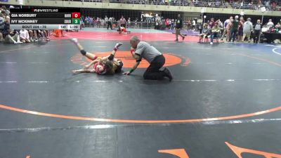 78 lbs Consi Of 8 #2 - Gia Norbury, Harrisburg vs Ivy Mckinney, Souderton