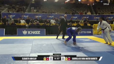 Gabriela De Faria Matos Barreto vs Elisabeth Ann Clay 2026 Pan Jiu Jitsu IBJJF Championship