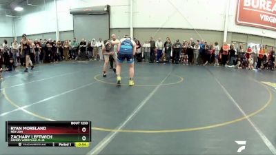 187 lbs Quarterfinal - Ryan Moreland, Red Lion vs Zachary Leftwich, Osprey Wrestling Club