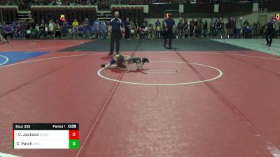 46 lbs Quarterfinal - Caliber Jackson, Grangeville Youth Wrestling Cl vs Cooper Patch, Heights Wrestling Club