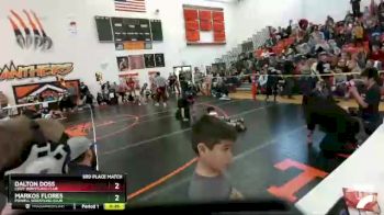 56 lbs 3rd Place Match - Markos Flores, Powell Wrestling Club vs Dalton Doss, Cody Wrestling Club