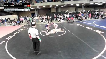 110 lbs Cons. Round 3 - Eva Hermansson, Unattached vs Diana Llanos, West Aurora