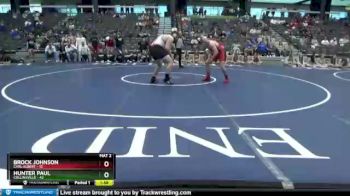 285 lbs Quarterfinals (8 Team) - Hunter Paul, Collinsville vs Brock Johnson, Carl Albert