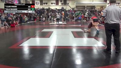 155 lbs 17th Place Match - Clair Priebe, Independence vs Ella Wagner, Union Community