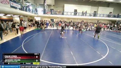 41-45 lbs Round 3 - Jackson Colvin, Roy Wrestling Club vs Chloe Steed, Agon Academy Wrestling