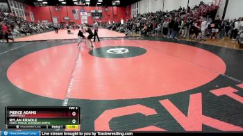 157 lbs Champ. Round 2 - Rylan Kradle, Carol Stream (GLENBARD NORTH) vs Pierce Adams, LIBERTYVILLE