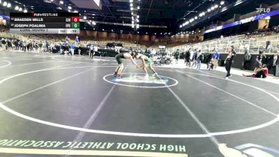 165 lbs Cons. Round 3 - Braeden Mills, St. John Neumann vs Joseph Foalima, Flagler Palm Coast