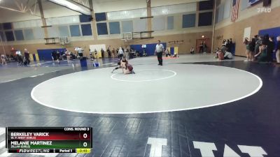 120lbs Cons. Round 3 - Berkeley Varick, W. F. West (Girls) vs Melanie Martinez, Zillah (Girls)