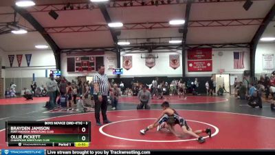 3 lbs Quarterfinal - Ollie Pickett, Champions Wrestling Club vs Brayden Jamison, Fort Madison Wrestling Club