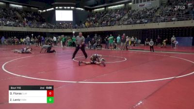 85 lbs Round Of 16 - Daylen Flores, Clayton vs Zachary Lentz, York