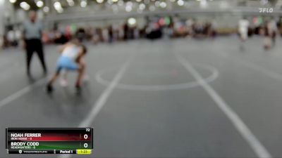 72 lbs Round 1 (4 Team) - Noah Ferrer, Iron Horse vs Brody Codd, Headhunters