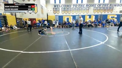 120 lbs Finals (8 Team) - Mark Bonfante, Wellington Community Hs vs Kaleb Williams, South Dade