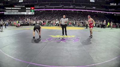 D4-190 lbs Cons. Round 1 - Gavin Ziminski, Manistique vs Ethan Wakefield, Saginaw Michigan Lutheran Seminary