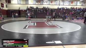 115 lbs Round 3 (3 Team) - Kiersten Swart, Mount Vernon vs Sarah Greiner, Independence