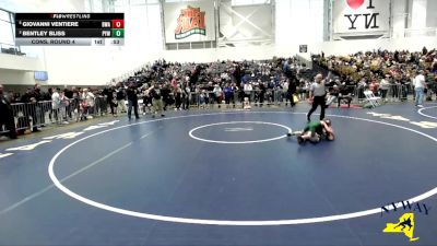 53 lbs Cons. Round 4 - Giovanni Ventiere, B2 Wrestling Academy vs Bentley Bliss, Pioneer Youth Wrestling