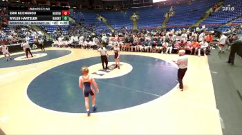 106 lbs Finals (8 Team) - Myles Hartzler, Mahomet (M.-Seymour) vs Erik Klichurou, Lombard (Montini)