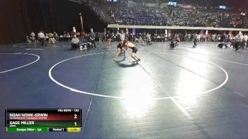 132 lbs Quarterfinal - Gage Miller, Iowa vs Noah Howk-Erwin, McDominate Training Center