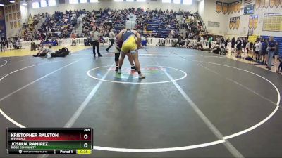 285 lbs Cons. Round 1 - Kristopher Ralston, Riverdale vs Joshua Ramirez, Ridge Community