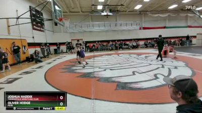 78 lbs Cons. Round 2 - Joshua Haddix, Thermopolis Wrestling Club vs Oliver Hodge, Peak