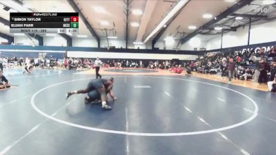 285 lbs Champ. Round 1 - Elijah Farr, Messiah vs Simon Taylor, Gettysburg