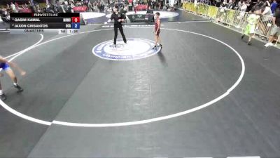 74 lbs Quarters - Qasim Kamal, Mad Dawg Wrestling Club vs Jaxon Crisantos, Orange County RTC