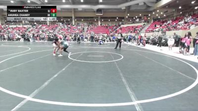 100 lbs Champ. Round 1 - Ruby Baxter, Hoisington Jr vs Anuhea Chaney, Hutchinson Kids