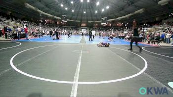 43 lbs Round Of 32 - Ivan Torres, Chickasha Youth Wrestling vs Hadley-Glen Smith, Tahlequah Wrestling Club