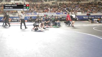 122-D2 Champ. Round 1 - Miley Bell, American Leadership Academy - Gilbert North vs Brianna Maltos, Lake Havasu High School