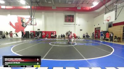 132 lbs Cons. Round 5 - Brayden Wessel, Red Hawk Wrestling Academy vs Maddax Byrum, WRTC