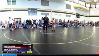 78 lbs Quarterfinal - Deacon Gibbs, Contenders Wrestling Academy vs Malachi Vessels, One On One Wrestling Club