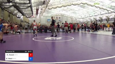 57 kg Round Of 16 - Austin Assad, Michigan Regional Training Center vs Bryce West, Northern Illinois RTC