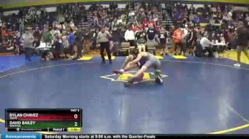 126 lbs Quarterfinal - David Bailey, Whitmer vs Dylan Chavez, Waite