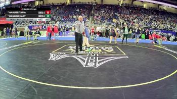 Girls-190 lbs Champ. Round 1 - Halle Spears, Midland Hs Girls vs Chloe Waterman, Whittemore-Prescott Hs Girls